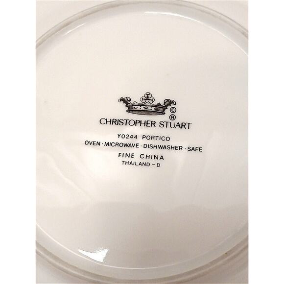 Christopher Stuart Portico 9" Salad Plate Y0244 Replacement Hibiscus FLORAL Fine - Picture 12 of 12